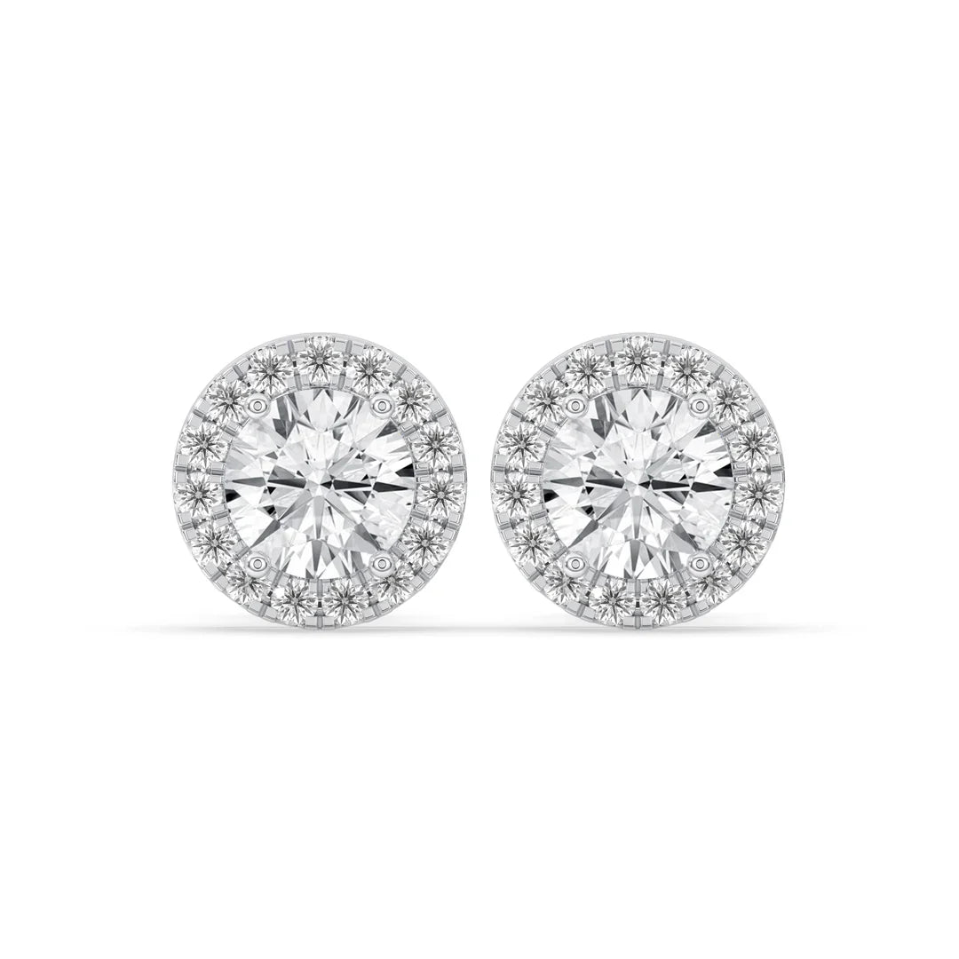lab grown diamond stud earrings