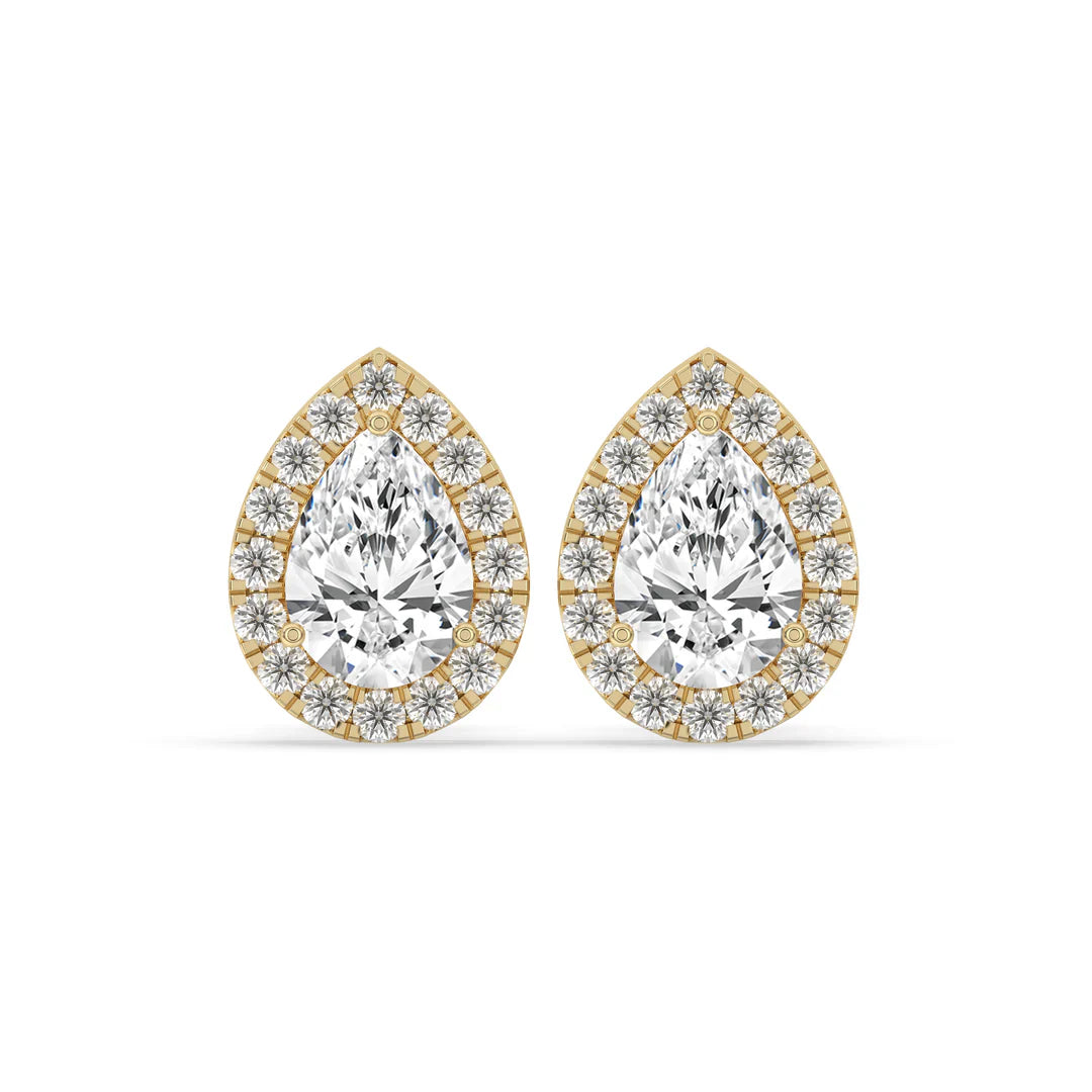 gold diamond earrings