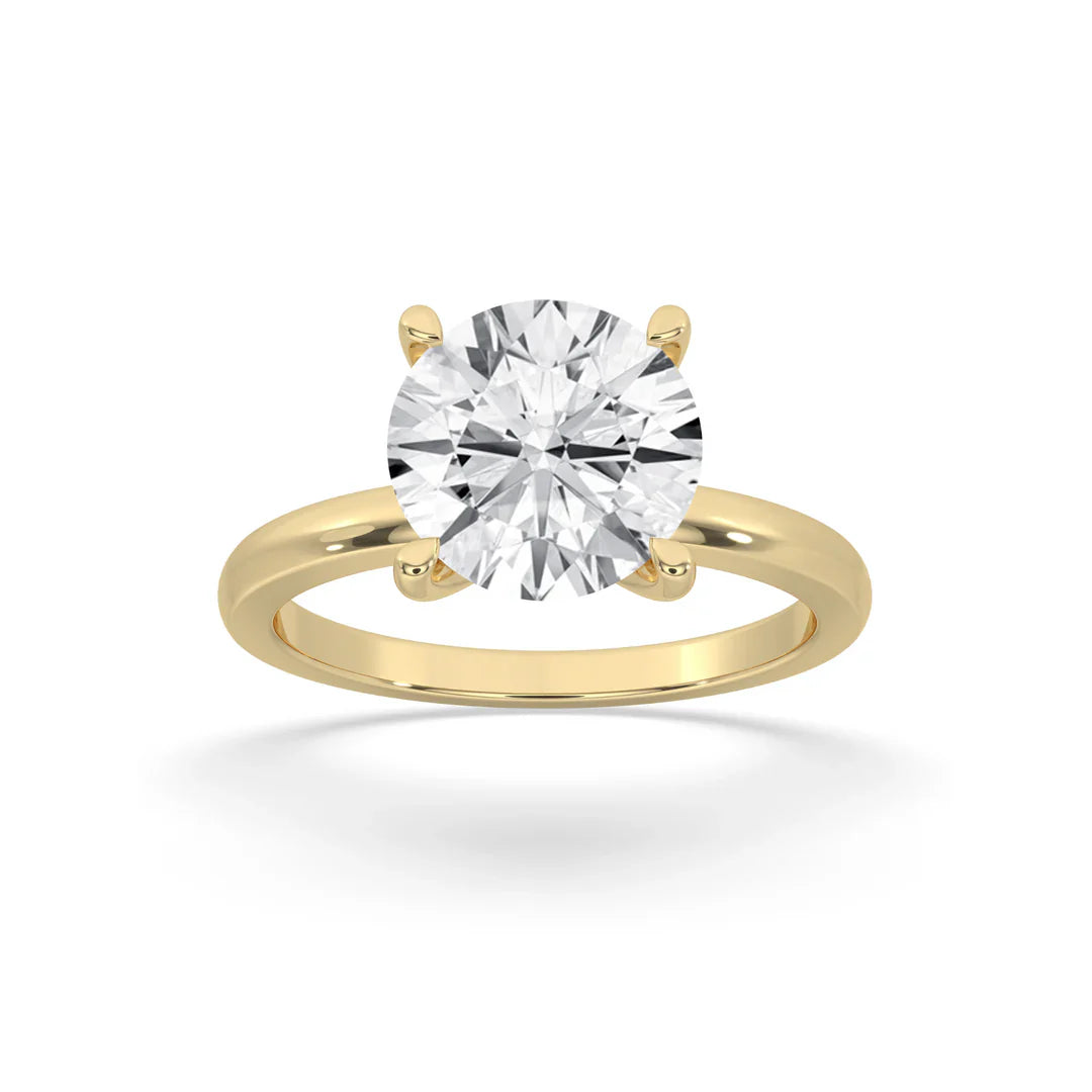 round brilliant cut diamond engagement ring