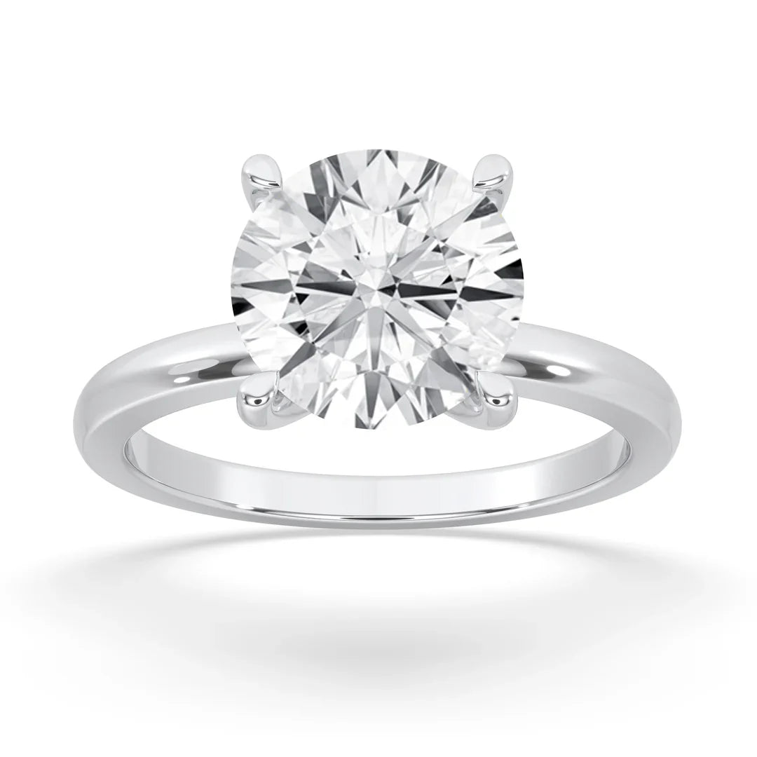 round cut engagement ring