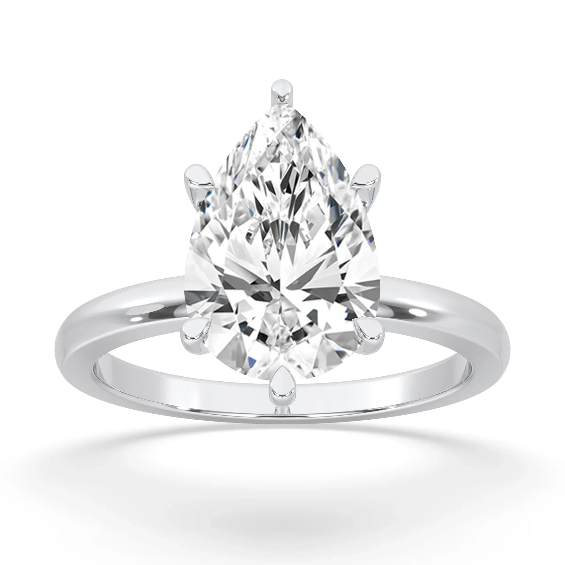 pear cut diamond engagement ring