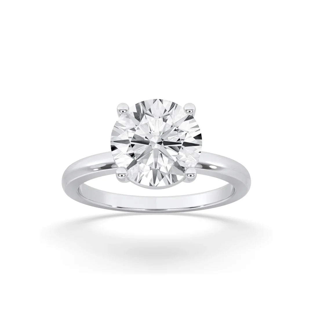 round diamond wedding rings