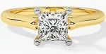 diamond rings princess cut solitaire