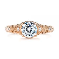 rose gold engagement rings
