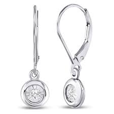 white gold earrings for women