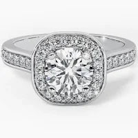 white gold engagement ring