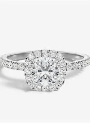 cushion cut engagement rings diamond