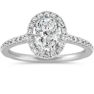 Oval Halo Engagement Rings