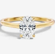 yellow gold engagement rings oval