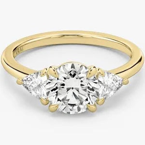 three stone engagement rings