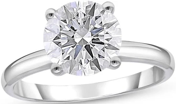 round cut engagement ring