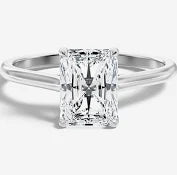 radiant engagement rings