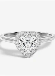 heart shaped engagement ring