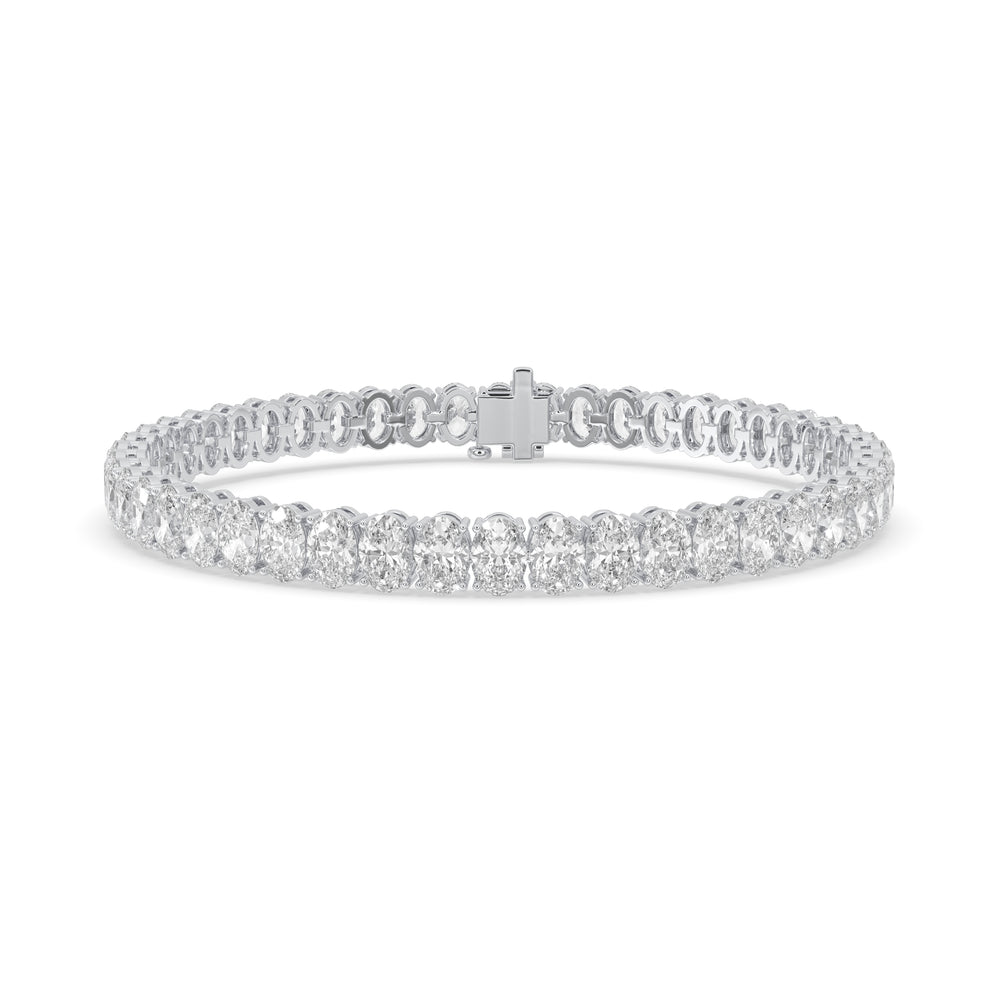Oval Diamond Tennis Bracelet