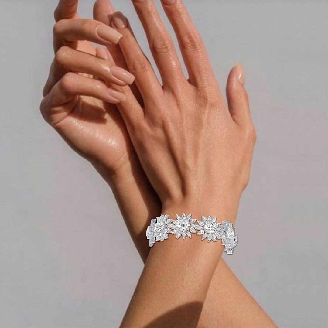 Floral Cluster Bracelet