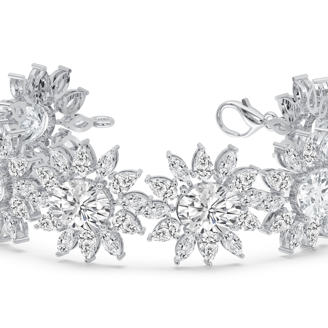 Floral Cluster Bracelet