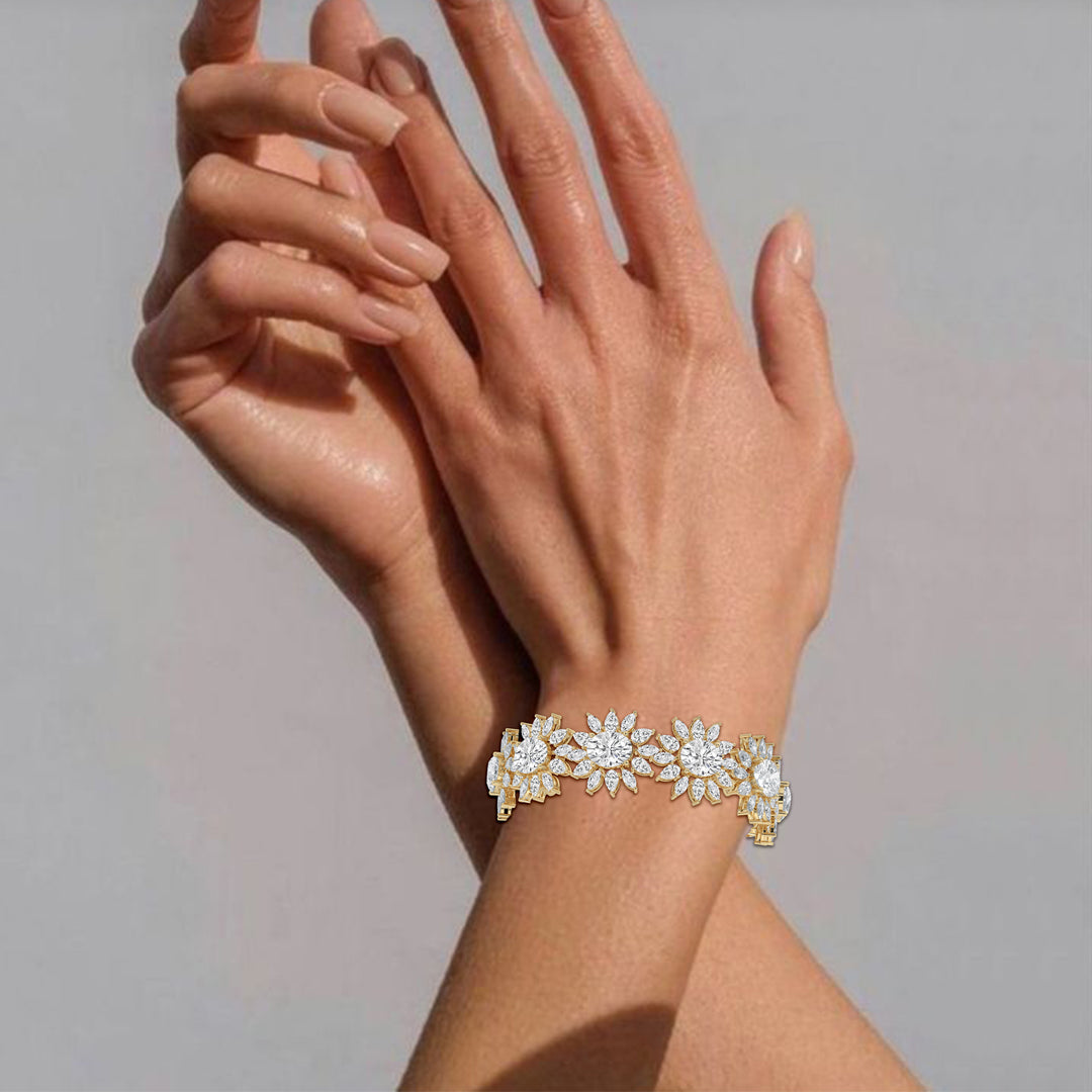Floral Cluster Bracelet