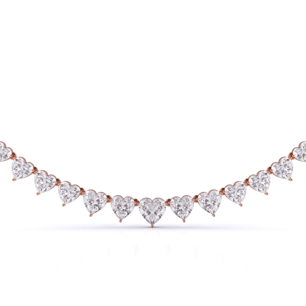 Heart Shape Graduated Necklace