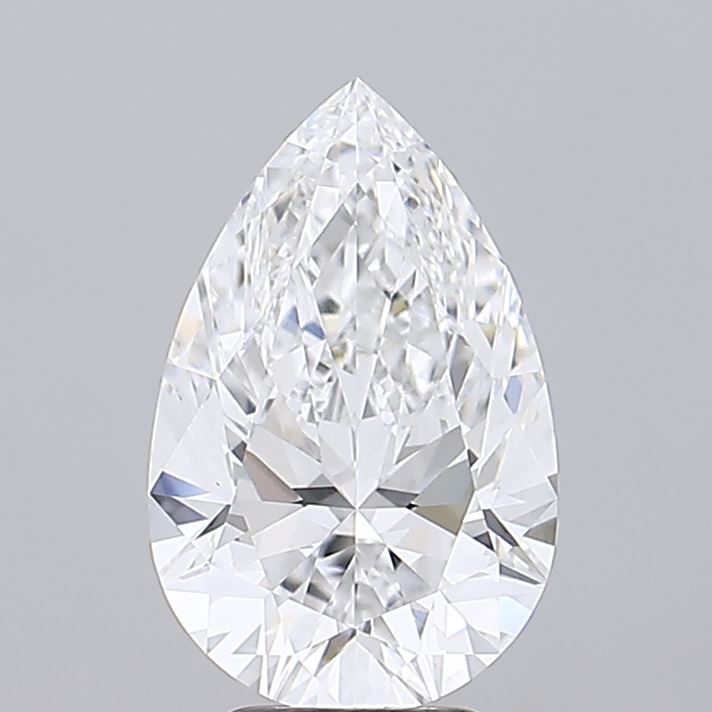 4.51 Carat D-VVS2 Pear Lab Diamond